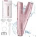 Akunbem Bikini Trimmer for Women - 2 in 1 Electric Razors for Women - Dual Head Electric Shaver - IPX7 Waterproof Wet & Dry Use Body Hair Trimmer and Facial Hair Remover for Bikini Underarm Leg Arm